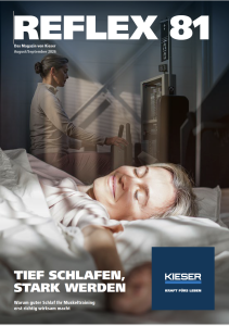 Titelseite des Kundenmagazins Reflex Nr. 81 von Kieser